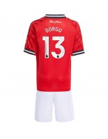 Manchester United Patrick Dorgu #13 Kotipaita Lasten 2025-26 Lyhythihainen (+ shortsit)
